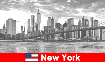 Место мечты Нью-Йорк, США для молодых групповых путешествий и впечатлений