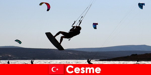 Водные виды спорта становятся все более популярными среди туристов в Чешме, Турция
